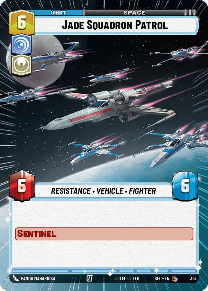 Image for Jade Squadron Patrol (Hyperspace) (313) (Secrets of Power) - Star Wars: Unlimited