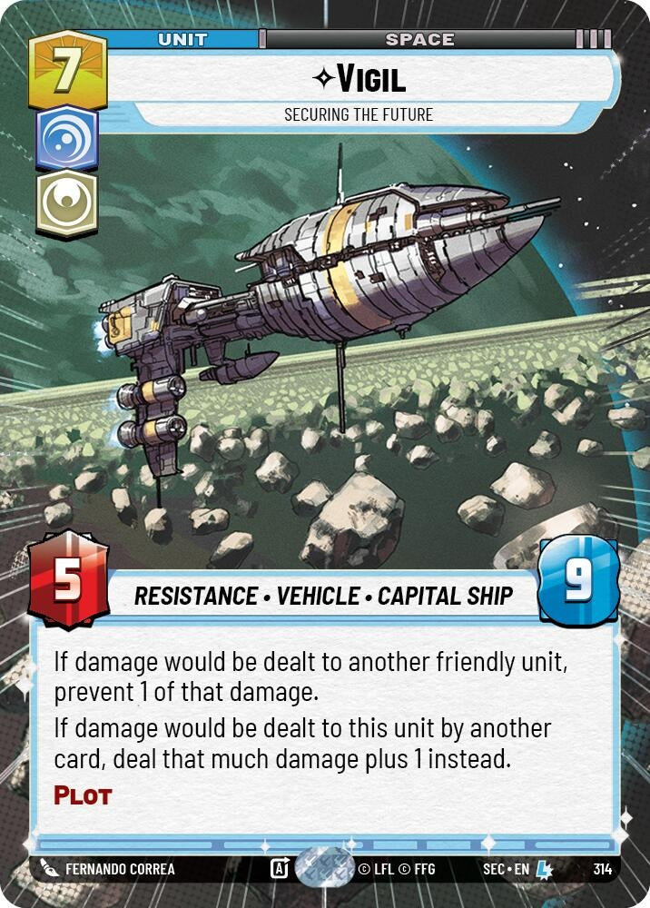 Image for Vigil - Securing the Future (Hyperspace) (314) (Secrets of Power) - Star Wars: Unlimited