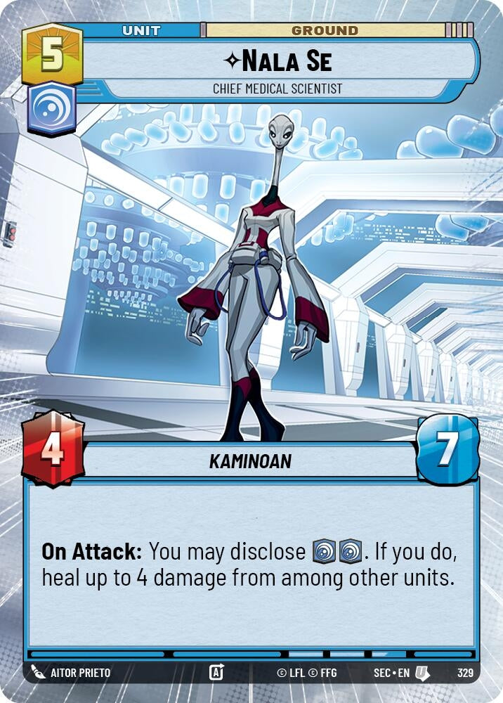 Image for Nala Se - Chief Medical Scientist (Hyperspace) (329) (Secrets of Power) - Star Wars: Unlimited
