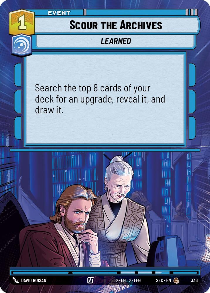 Image for Scour the Archives (Hyperspace) (336) (Secrets of Power) - Star Wars: Unlimited
