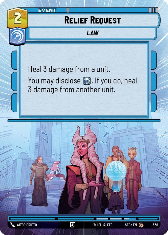 Image for Relief Request (Hyperspace) (338) (Secrets of Power) - Star Wars: Unlimited