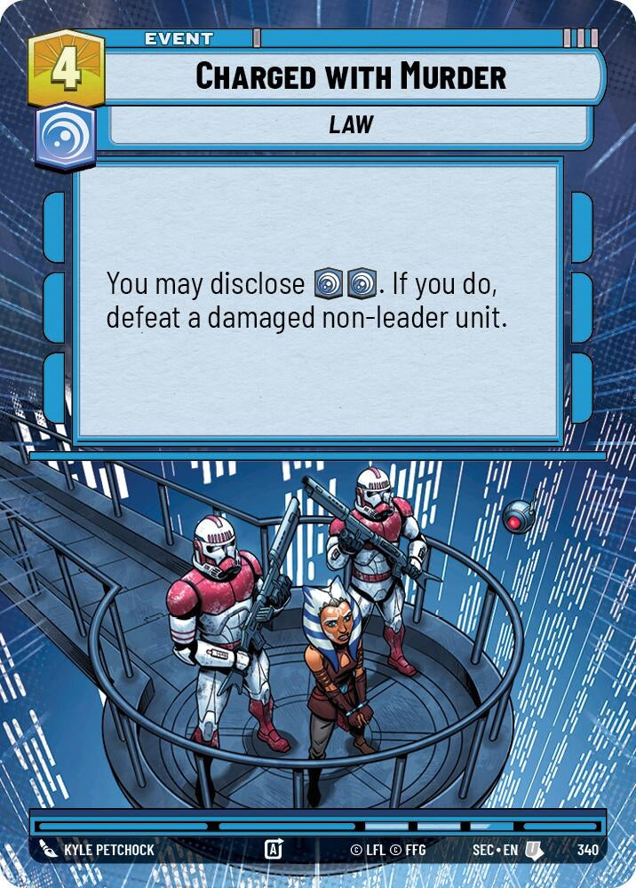 Image for Charged with Murder (Hyperspace) (340) (Secrets of Power) - Star Wars: Unlimited
