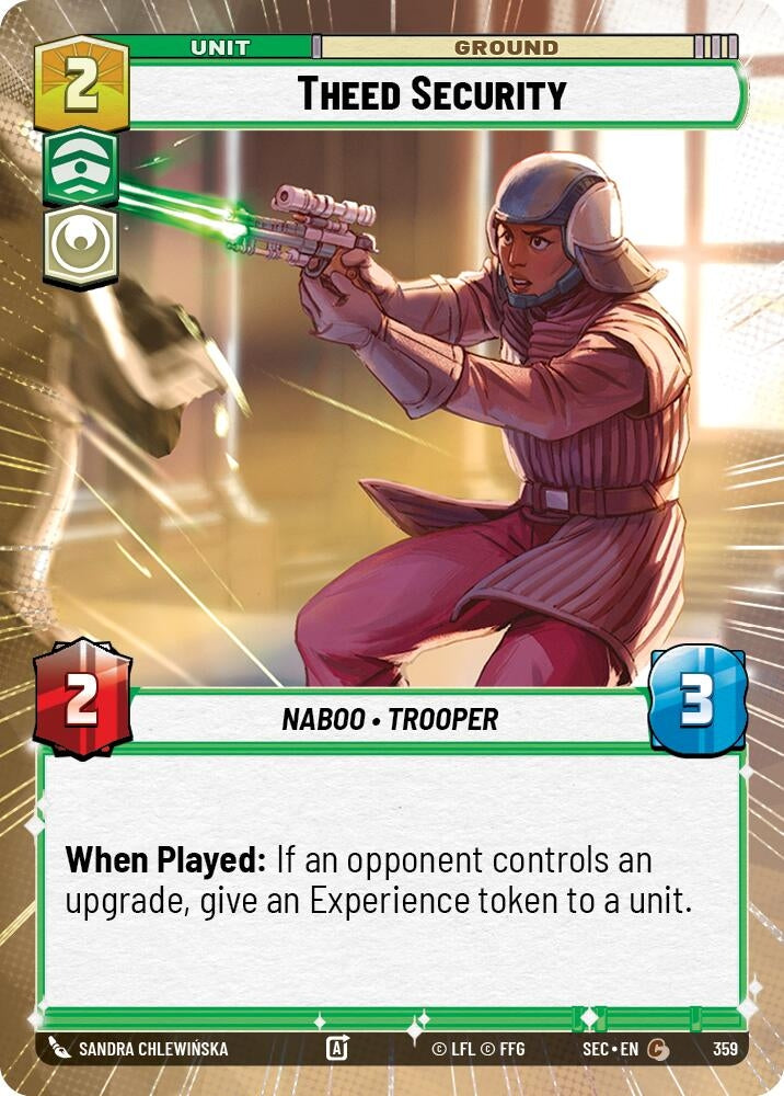 Image for Theed Security (Hyperspace) (359) (Secrets of Power) - Star Wars: Unlimited