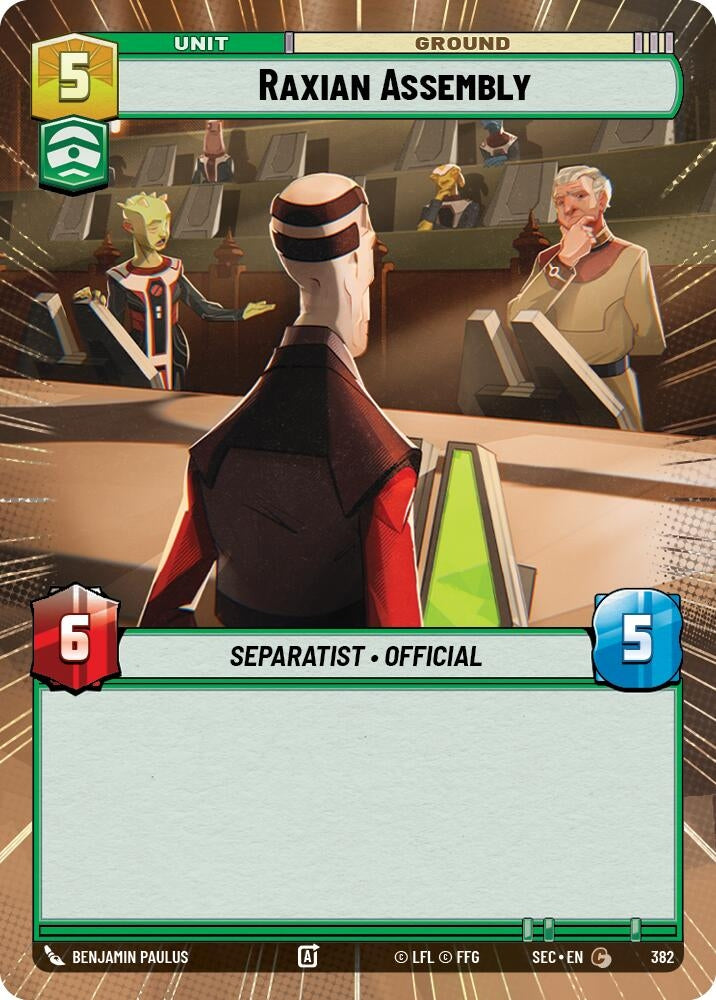 Image for Raxian Assembly (Hyperspace) (382) (Secrets of Power) - Star Wars: Unlimited