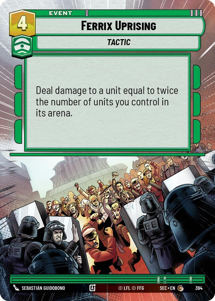 Image for Ferrix Uprising (Hyperspace) (394) (Secrets of Power) - Star Wars: Unlimited