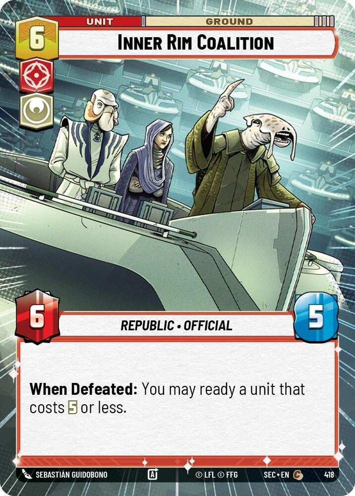 Image for Inner Rim Coalition (Hyperspace) (418) (Secrets of Power) - Star Wars: Unlimited