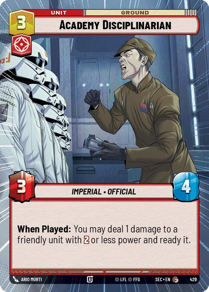 Image for Academy Disciplinarian (Hyperspace) (429) (Secrets of Power) - Star Wars: Unlimited