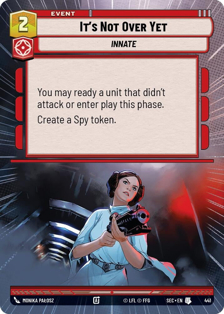 Image for It's Not Over Yet (Hyperspace) (441) (Secrets of Power) - Star Wars: Unlimited