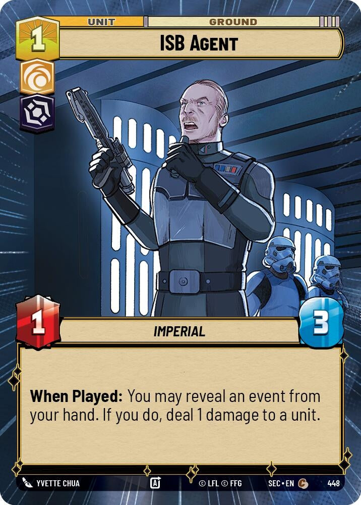 Image for ISB Agent (Hyperspace) (448) (Secrets of Power) - Star Wars: Unlimited