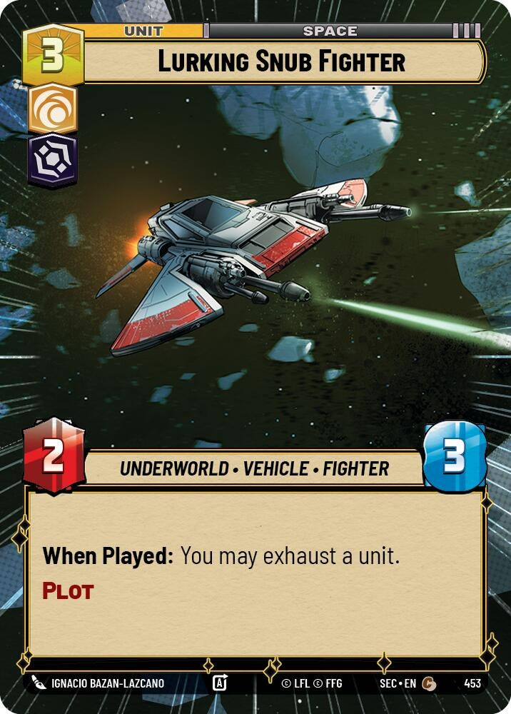 Image for Lurking Snub Fighter (Hyperspace) (453) (Secrets of Power) - Star Wars: Unlimited