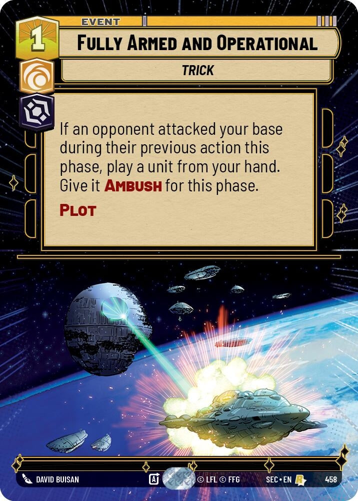 Image for Fully Armed and Operational (Hyperspace) (458) (Secrets of Power) - Star Wars: Unlimited