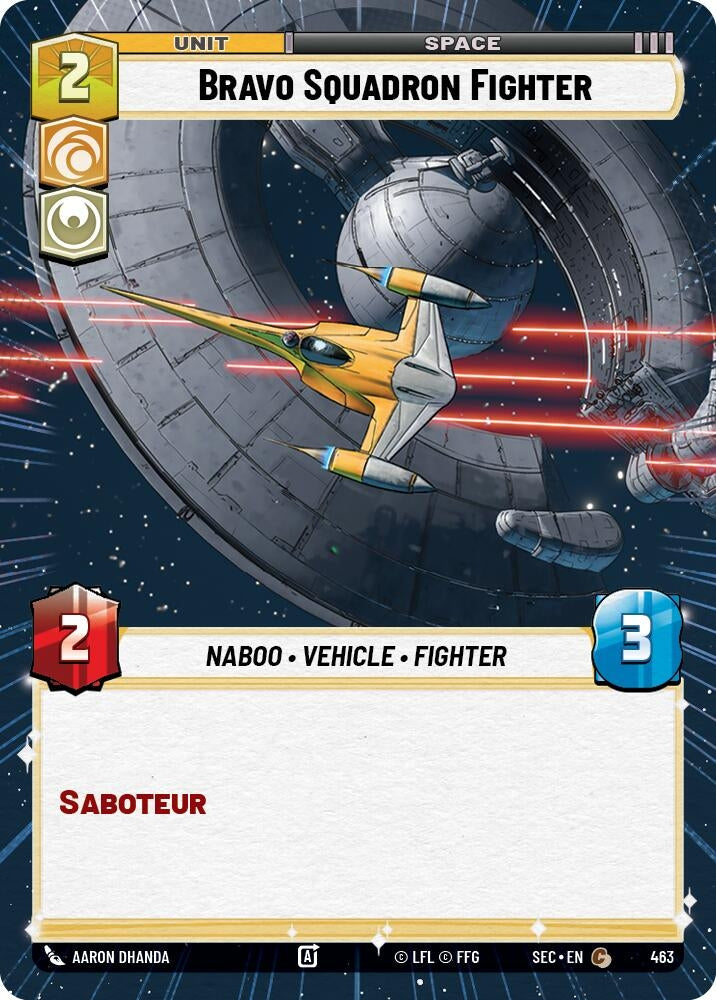 Image for Bravo Squadron Fighter (Hyperspace) (463) (Secrets of Power) - Star Wars: Unlimited