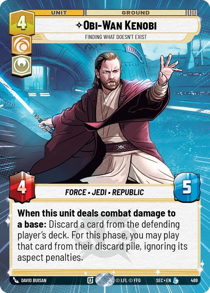 Image for Obi-Wan Kenobi - Finding What Doesn't Exist (Hyperspace) (469) (Secrets of Power) - Star Wars: Unlimited