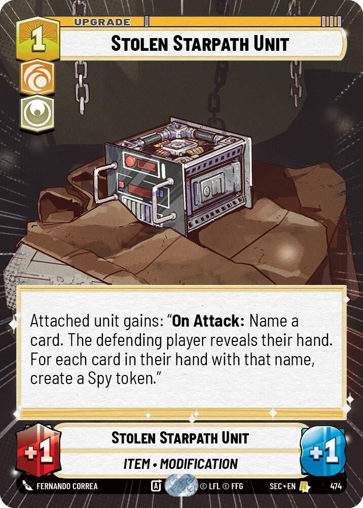 Image for Stolen Starpath Unit (Hyperspace) (474) (Secrets of Power) - Star Wars: Unlimited