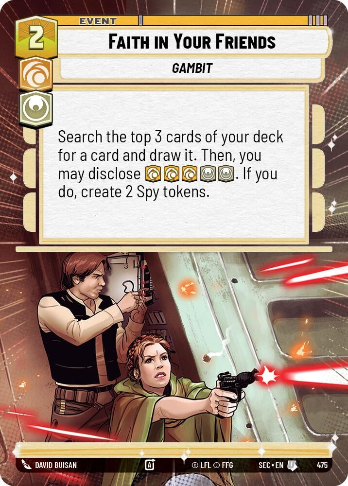 Image for Faith in Your Friends (Hyperspace) (475) (Secrets of Power) - Star Wars: Unlimited