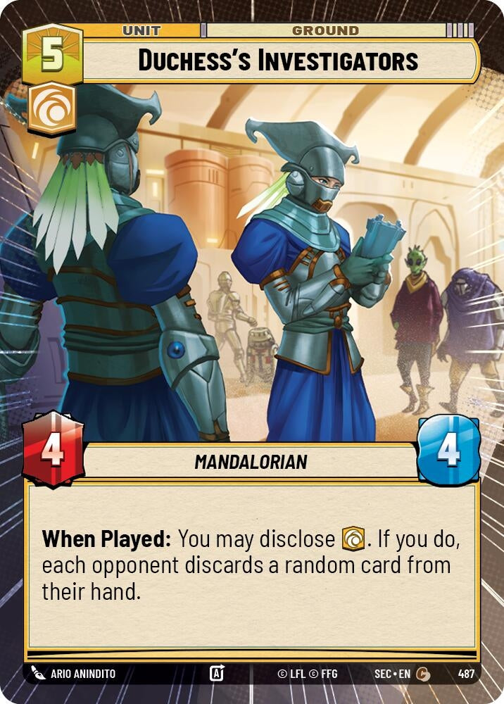 Image for Duchess's Investigators (Hyperspace) (487) (Secrets of Power) - Star Wars: Unlimited
