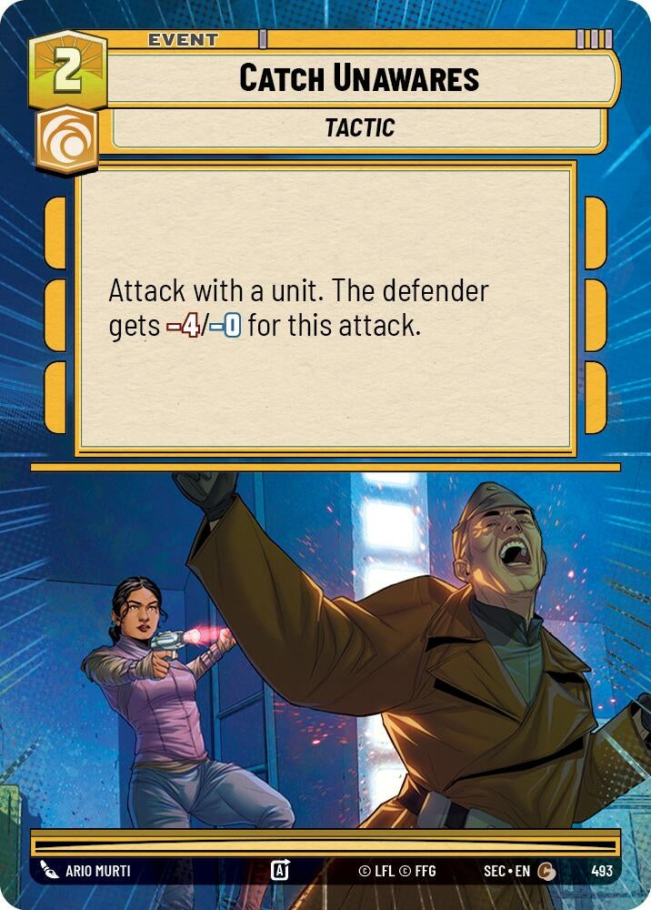 Image for Catch Unawares (Hyperspace) (493) (Secrets of Power) - Star Wars: Unlimited