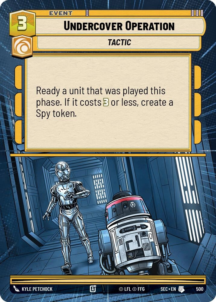 Image for Undercover Operation (Hyperspace) (500) (Secrets of Power) - Star Wars: Unlimited