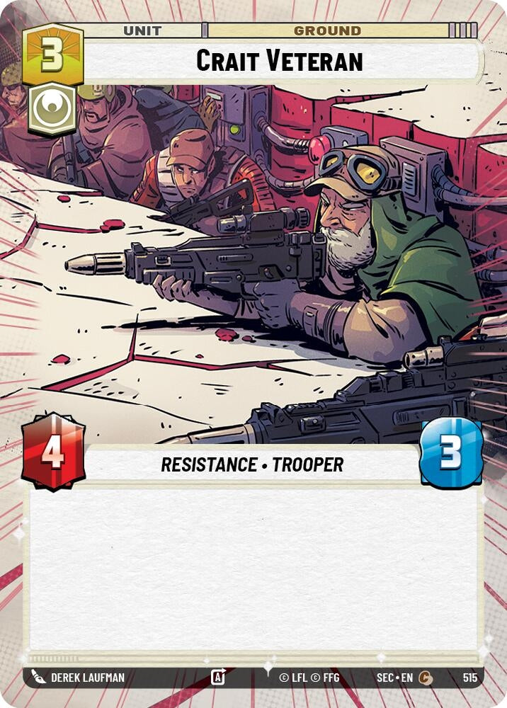 Image for Crait Veteran (Hyperspace) (515) (Secrets of Power) - Star Wars: Unlimited
