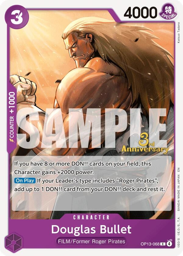 Image for Douglas Bullet (OP13-068) (Carrying On His Will: 3rd Anniversary Tournament Cards) - One Piece Card Game
