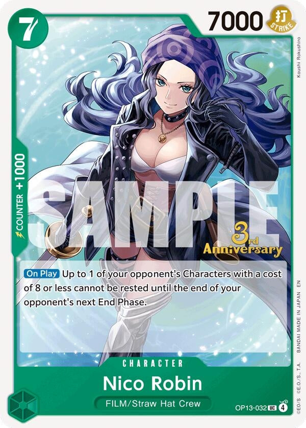 Image for Nico Robin (OP13-032) (Carrying On His Will: 3rd Anniversary Tournament Cards) - One Piece Card Game
