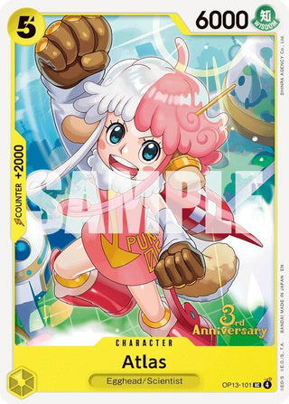 Image for Atlas (OP13-101) (Carrying On His Will: 3rd Anniversary Tournament Cards) - One Piece Card Game