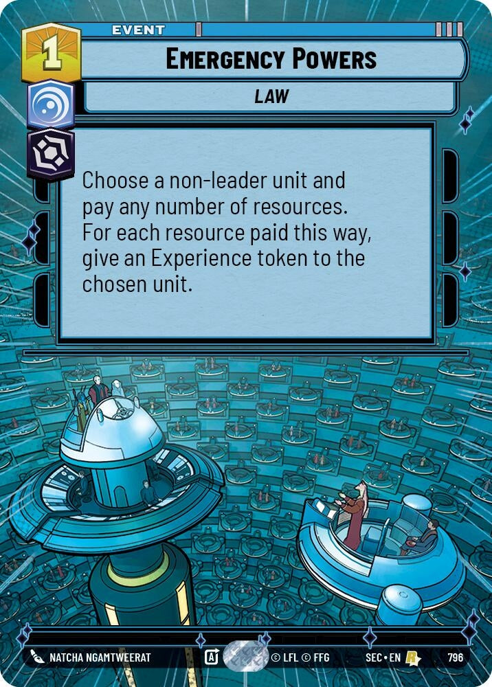 Image for Emergency Powers (Hyperspace Foil) (796) (Secrets of Power) - Star Wars: Unlimited