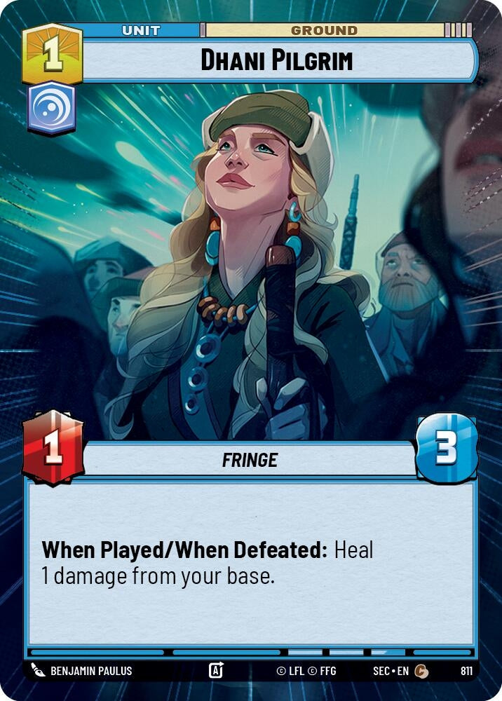 Image for Dhani Pilgrim (Hyperspace Foil) (811) (Secrets of Power) - Star Wars: Unlimited