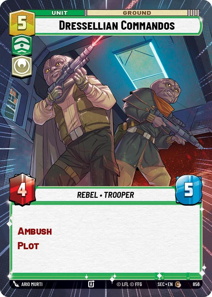 Image for Dressellian Commandos (Hyperspace Foil) (856) (Secrets of Power) - Star Wars: Unlimited
