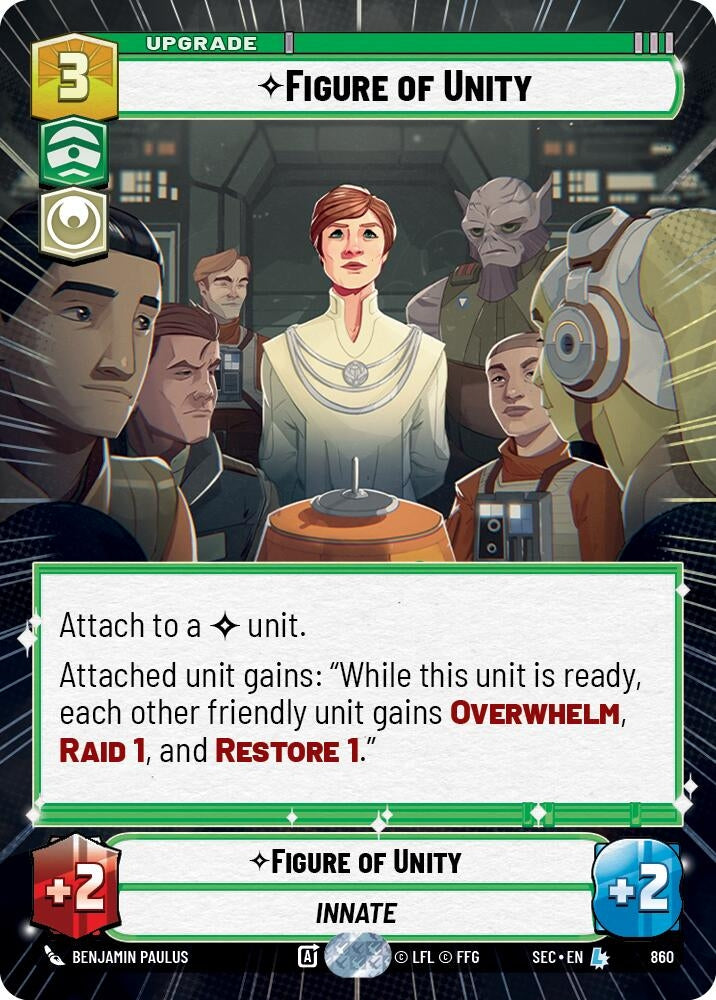 Image for Figure of Unity (Hyperspace Foil) (860) (Secrets of Power) - Star Wars: Unlimited
