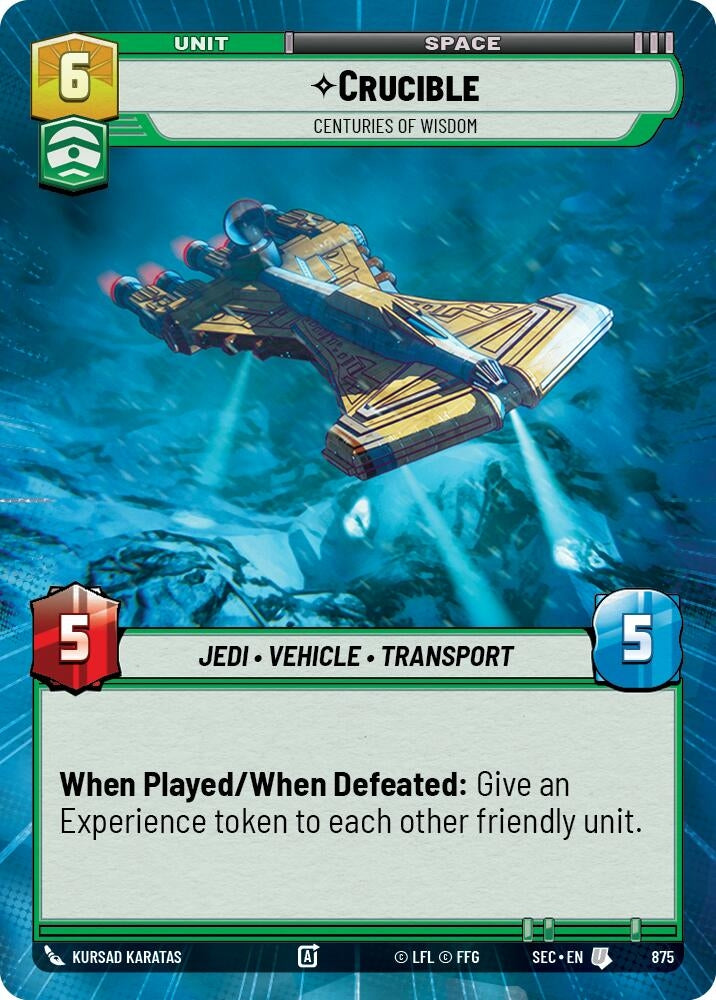 Image for Crucible - Centuries of Wisdom (Hyperspace Foil) (875) (Secrets of Power) - Star Wars: Unlimited