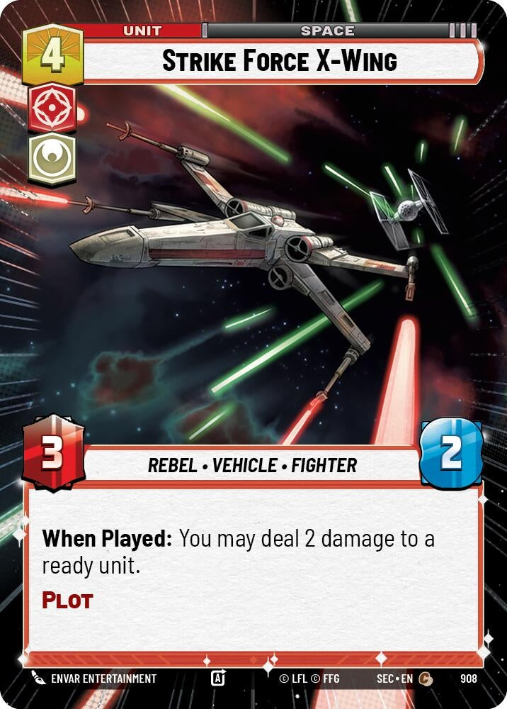 Image for Strike Force X-Wing (Hyperspace Foil) (908) (Secrets of Power) - Star Wars: Unlimited