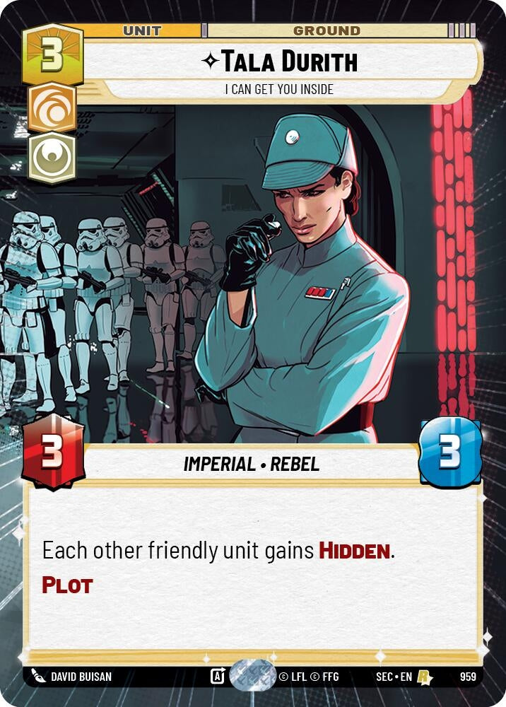 Image for Tala Durith - I Can Get You Inside (Hyperspace Foil) (959) (Secrets of Power) - Star Wars: Unlimited