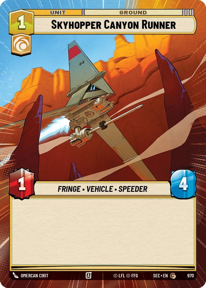 Image for Skyhopper Canyon Runner (Hyperspace Foil) (970) (Secrets of Power) - Star Wars: Unlimited