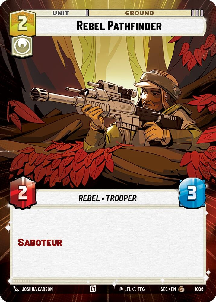 Image for Rebel Pathfinder (Hyperspace Foil) (1006) (Secrets of Power) - Star Wars: Unlimited