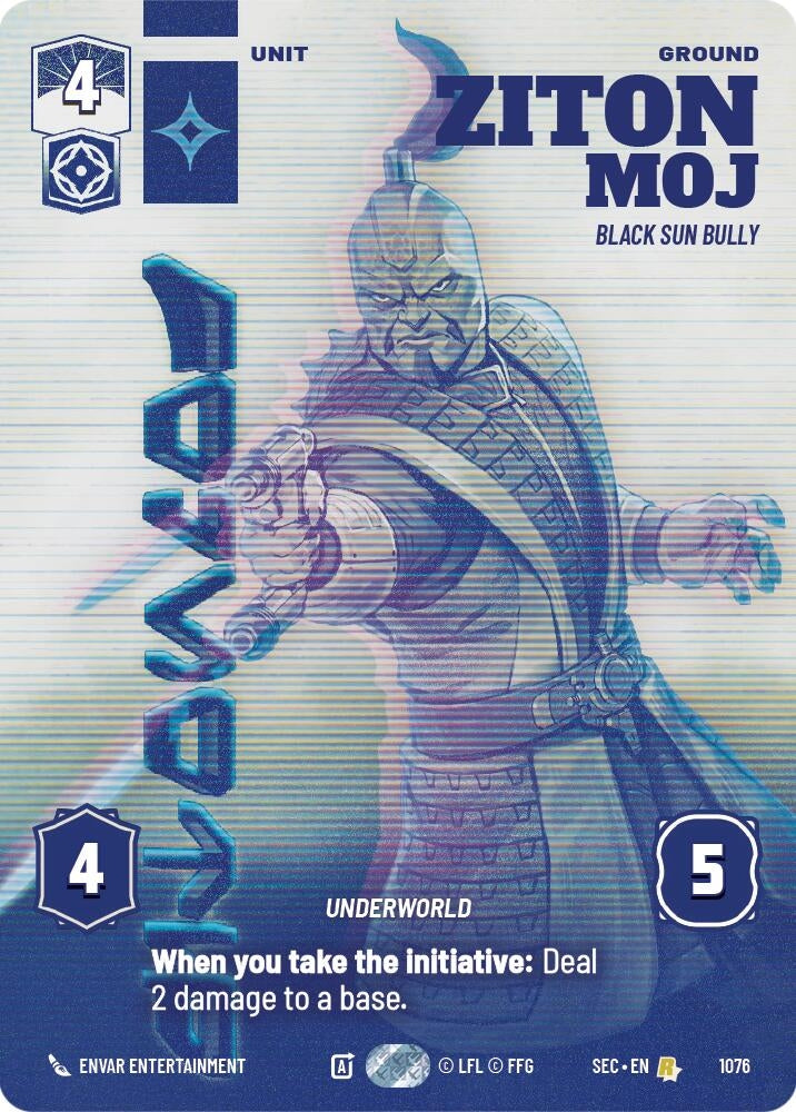 Image for Ziton Moj - Black Sun Bully (Prestige) (1076) (Secrets of Power) - Star Wars: Unlimited