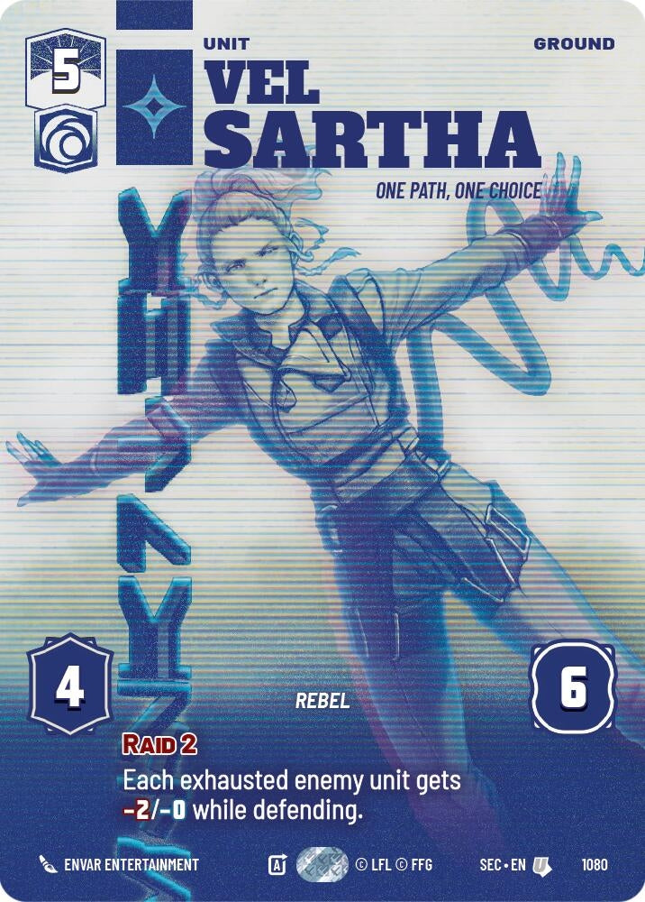 Image for Vel Sartha - One Path, One Choice (Prestige) (1080) (Secrets of Power) - Star Wars: Unlimited