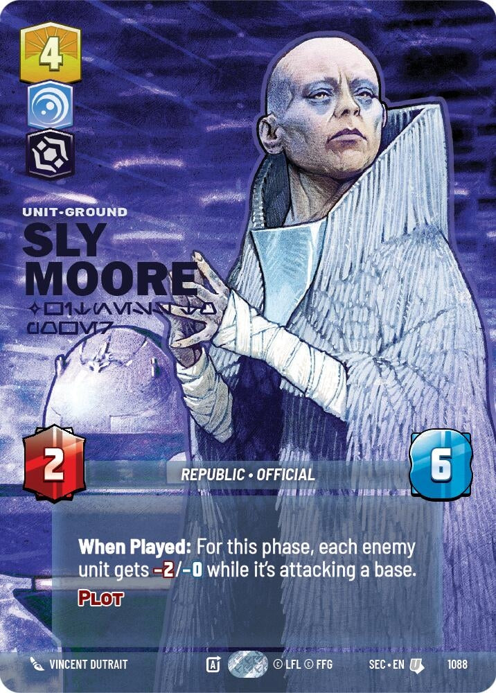 Image for Sly Moore - Witness to Power (Prestige Foil) (1088) (Secrets of Power) - Star Wars: Unlimited