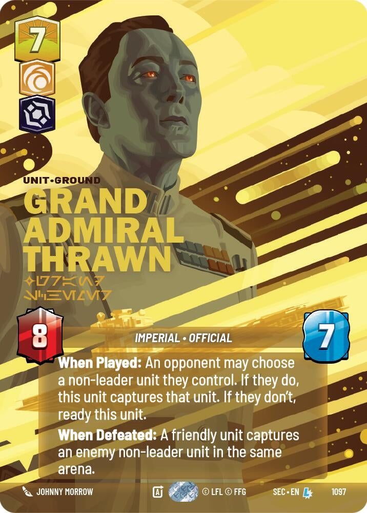 Image for Grand Admiral Thrawn - Grand Schemer (Prestige Foil) (1097) (Secrets of Power) - Star Wars: Unlimited