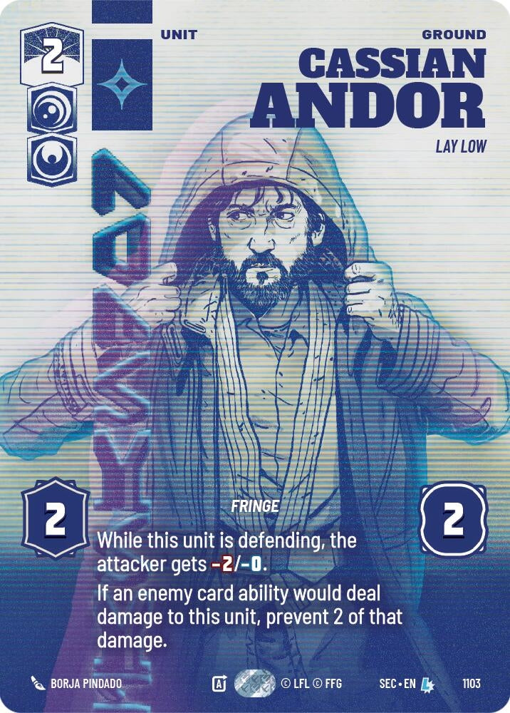 Image for Cassian Andor - Lay Low (Prestige Foil) (1103) (Secrets of Power) - Star Wars: Unlimited