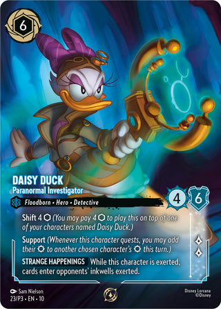 Image for Daisy Duck - Paranormal Investigator (Store Championship Participant) (23) (Disney Lorcana Promo Cards) - Disney Lorcana