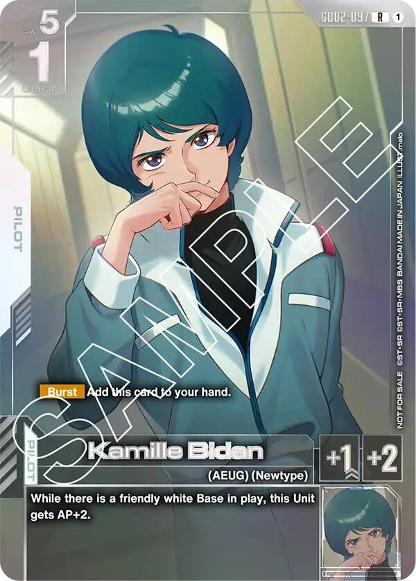 Image for Kamille Bidan (Newtype Challenge 2025 Mission 2) (GD02-097) (Gundam Promotional Cards) - Gundam Card Game