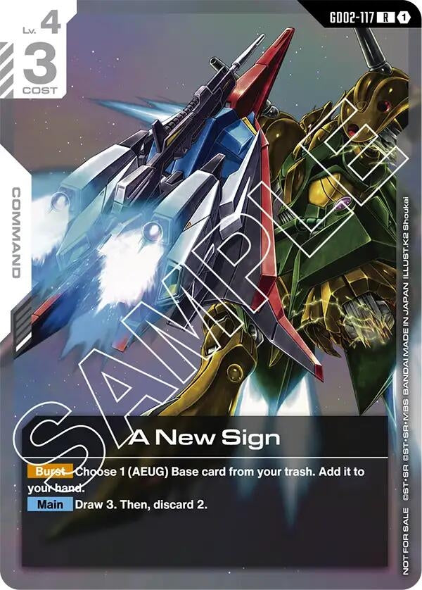 Image for A New Sign (Newtype Challenge 2025 Mission 2) (GD02-117) (Gundam Promotional Cards) - Gundam Card Game