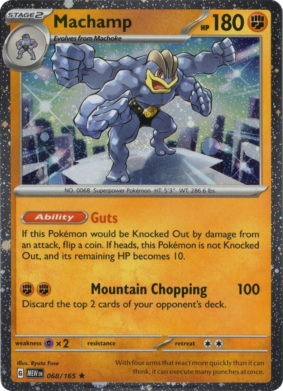 Image for Machamp 068/165 (Cosmos Holo) (068/165) (Miscellaneous Cards & Products) - Pokemon