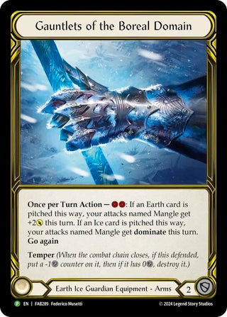 Image for Gauntlets of the Boreal Domain (Golden) - FAB289 (FAB289) - Flesh and Blood TCG
