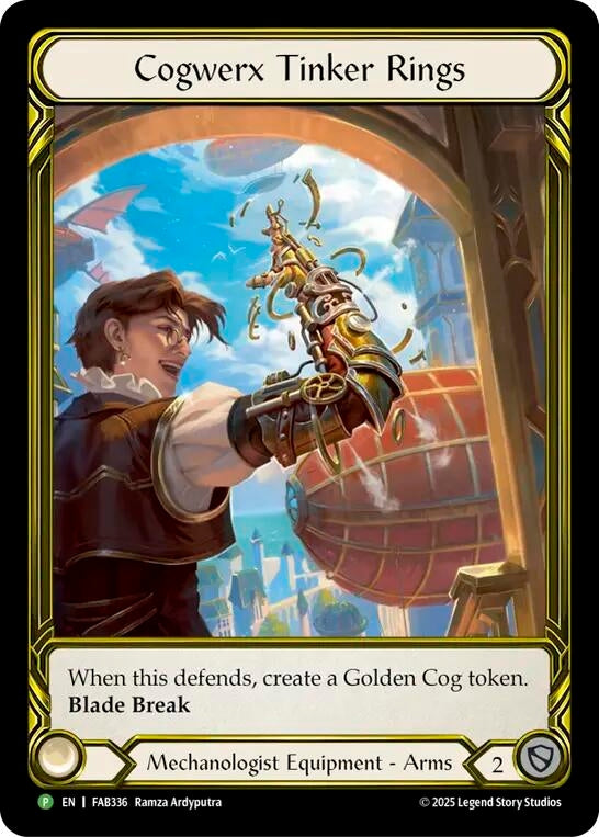 Image for Cogwerx Tinker Rings (Golden) - FAB336 (FAB336) - Flesh and Blood TCG