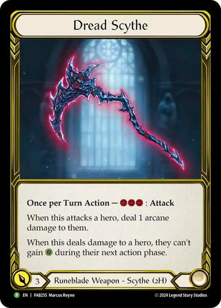 Image for Dread Scythe (Golden) - FAB255 (FAB255) - Flesh and Blood TCG