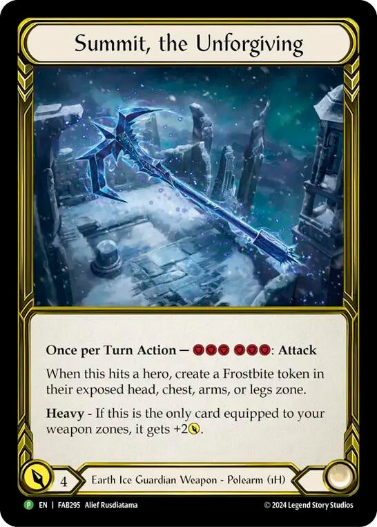 Image for Summit, the Unforgiving (Golden) - FAB295 (FAB295) - Flesh and Blood TCG