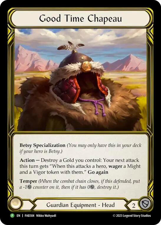 Image for Good Time Chapeau (Golden) - FAB304 (FAB304) - Flesh and Blood TCG