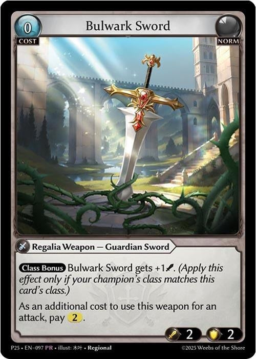 Image for Bulwark Sword (097) (097) (Promotional Cards) - Grand Archive TCG